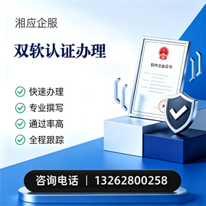 天津双软认证申报服务