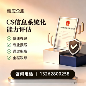 天津CS信息系统化能力评估申报服务