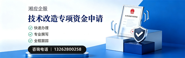 天津技术改造专项资金申报服务