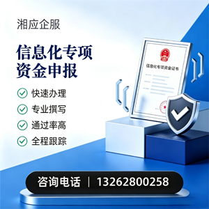 天津信息化专项资金申报服务